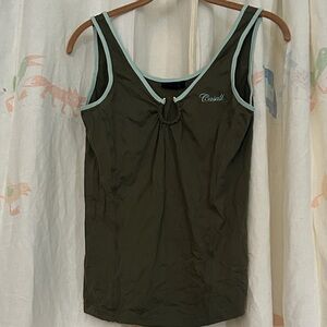 Dark Olive Women's Trainer’s Tank Top M
